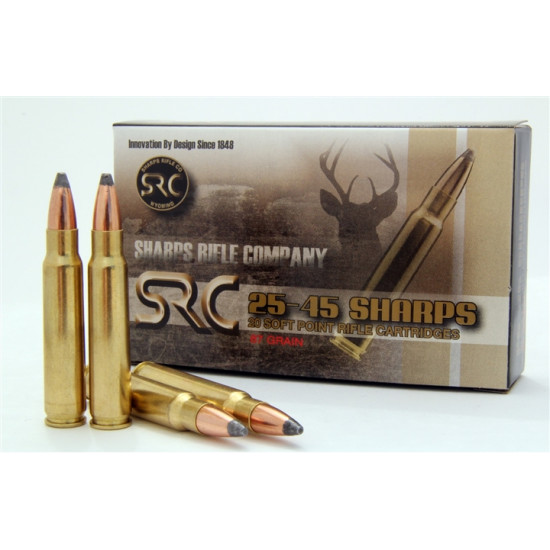 25-45 Sharps 87 Grain Hot-Cor Cartridge (20 Cartridges)